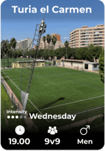 Turia el Carmen Wednesday 22-01 19.00