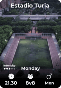Estadio Turia Monday 1-09 21.30