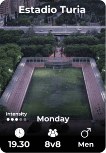 Estadio Turia Monday 25-08 19.30